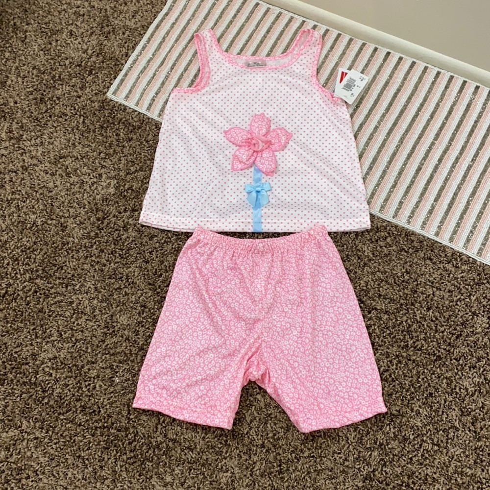 Laura Dare baby girl  pink 2 pc 6X